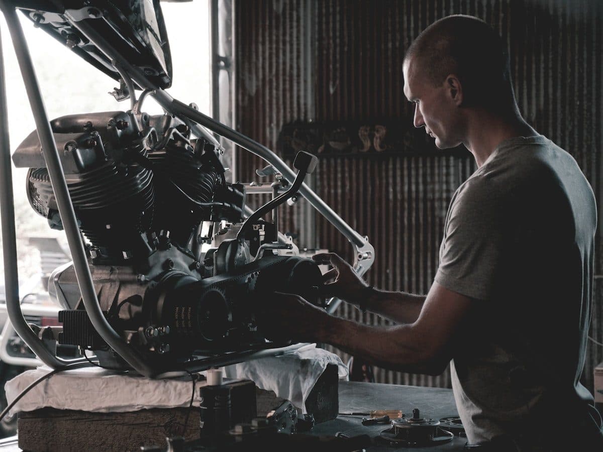Motosiklet motor tamiri (temsili görsel)
