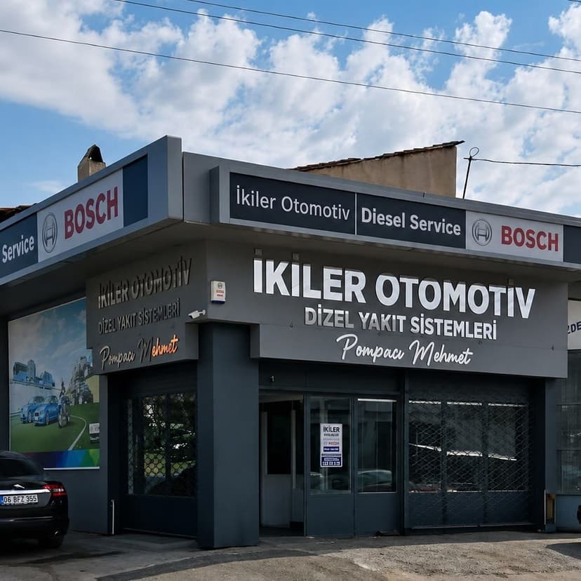 İkiler Otomotiv Dizel Yakıt Sistemleri dükkân cephesi (Bosch Diesel Service)