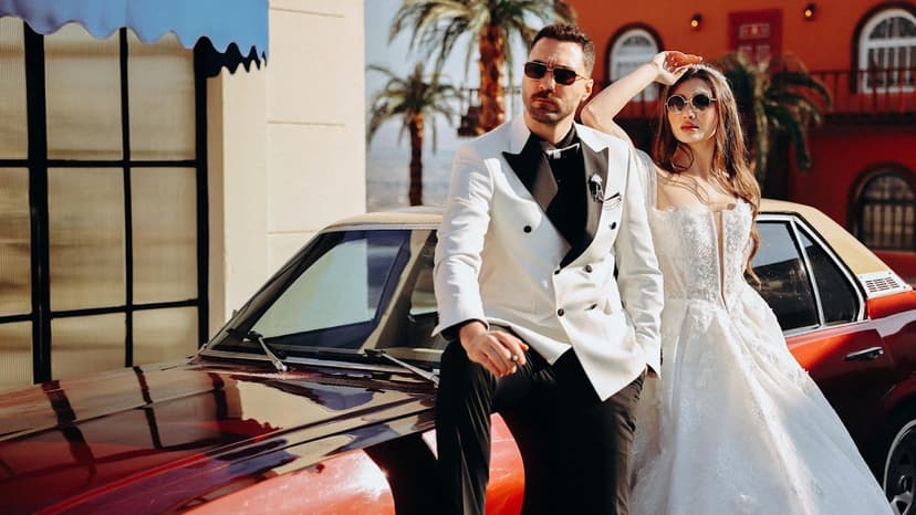 Gelin-damat klasik araba konsepti