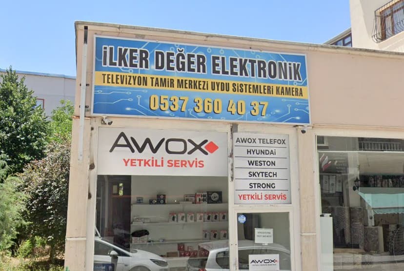 İlker Değer Elektronik dükkân tabelası (Google Street View)