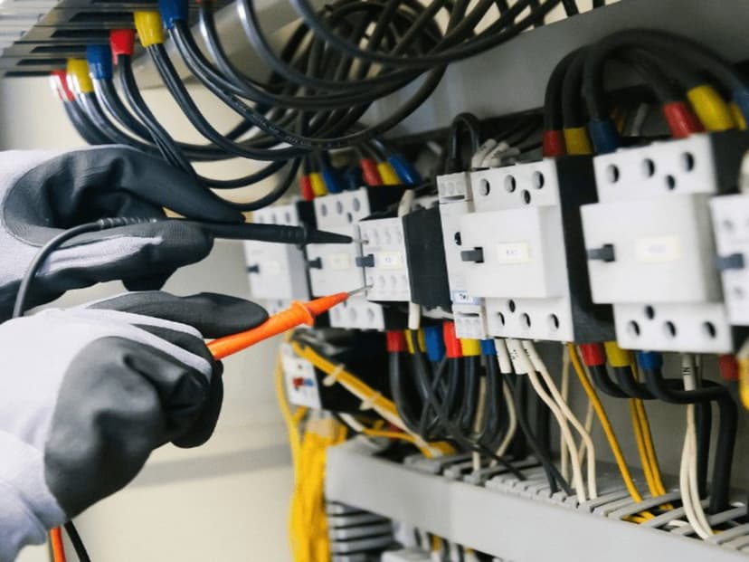 Elektrik pano bakım ve kablolama çalışması (temsili görsel)