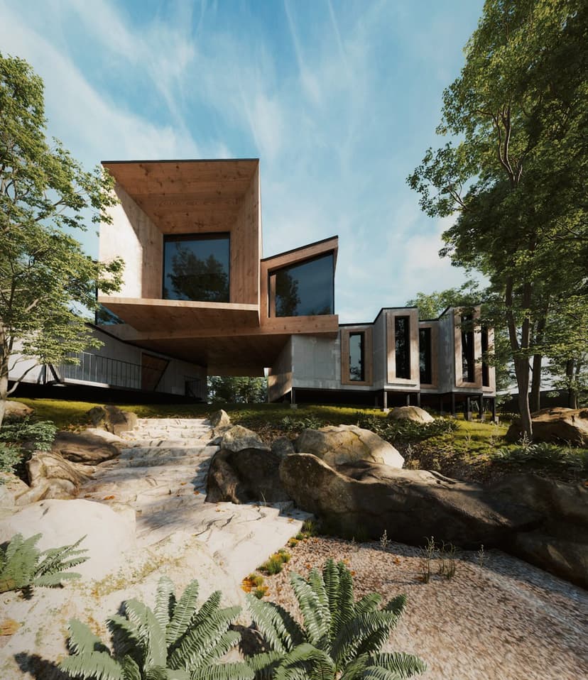 Modern prefabrik yapı dış görünümü (temsili görsel)