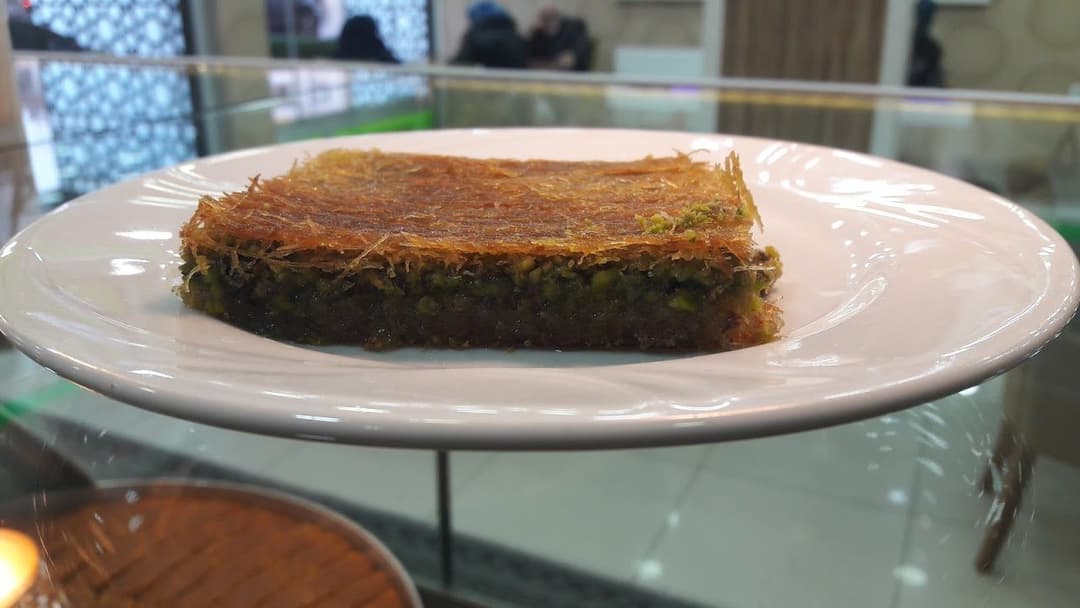 Fıstıklı baklava dilimi