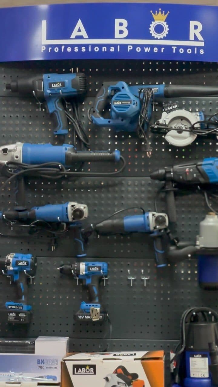 Labor marka profesyonel elektrikli el aletleri reyonu (Instagram)