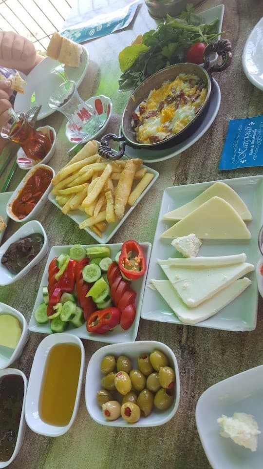 Kahvaltı sofrasından yakın çekim