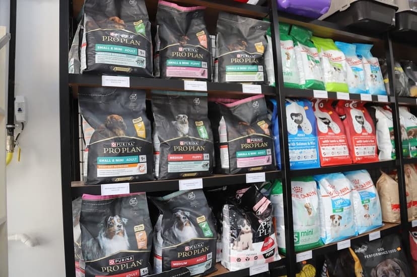 Kedi ve köpek maması reyonu (Purina Pro Plan, Royal Canin)