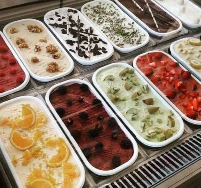 Dondurma çeşitleri yakın çekim