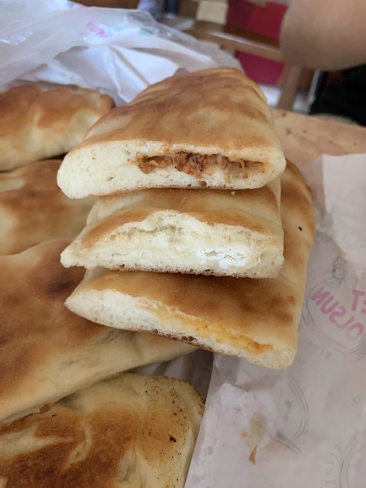 Kır pidesi iç dolgusu yakın çekim