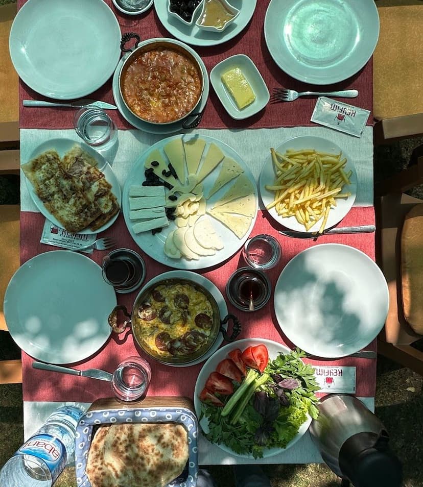 El yapımı meze tabağı