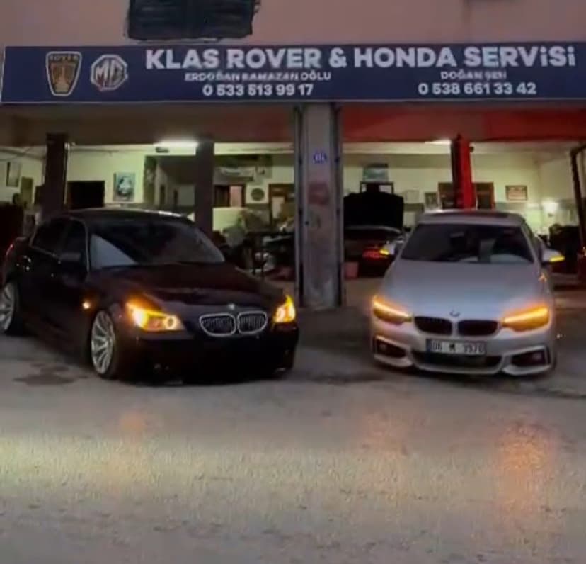 Klas Rover & Honda Servisi dükkân önü