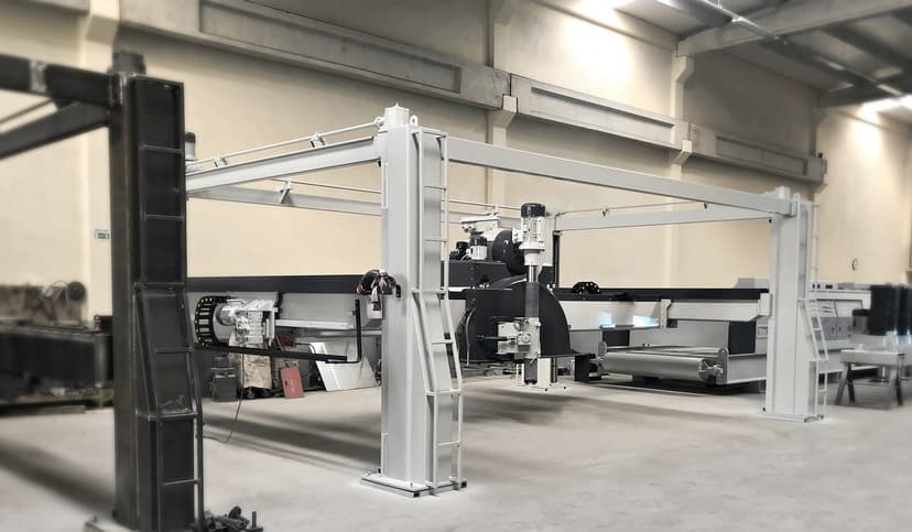 Kunt Makina atölyesinde montaj aşamasındaki makina