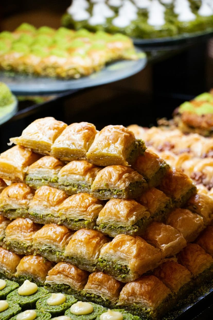 Baklava dilimleri, tabakta servis (temsili görsel)