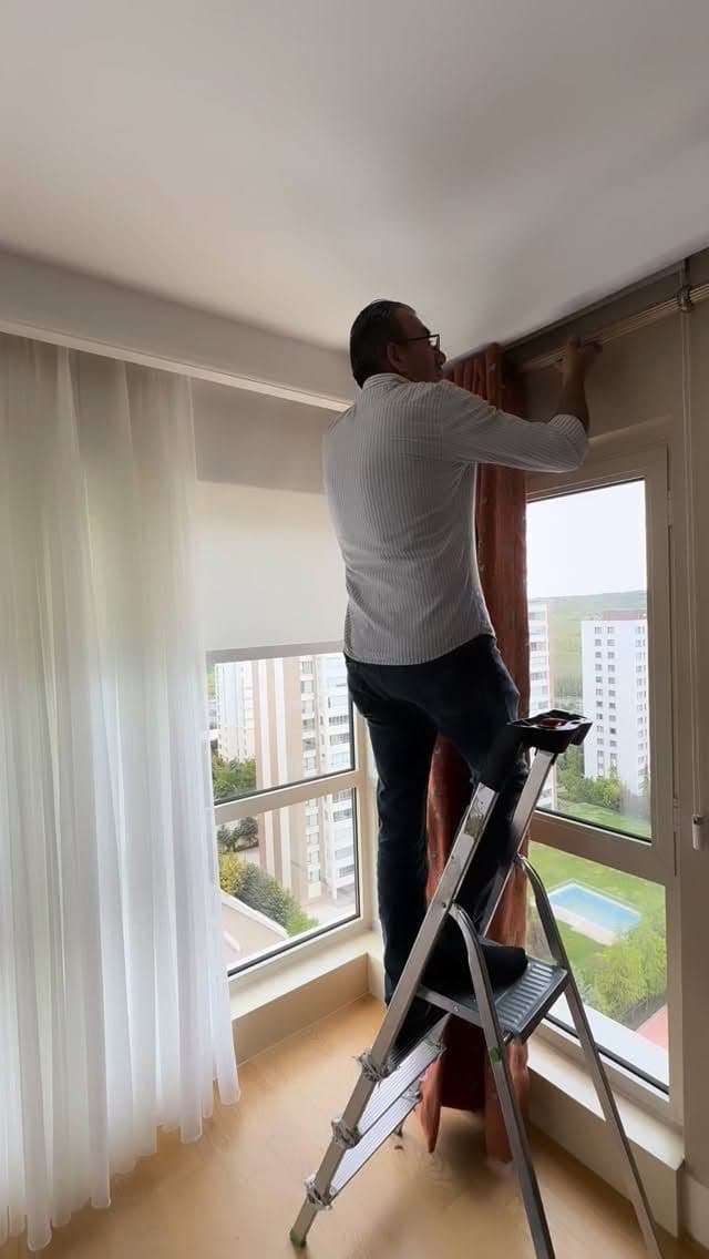 Yerinde perde montajı
