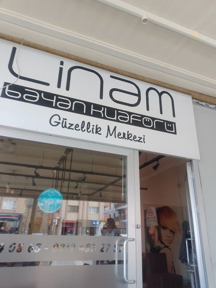 Linam Kuaför tabelası yakın çekim