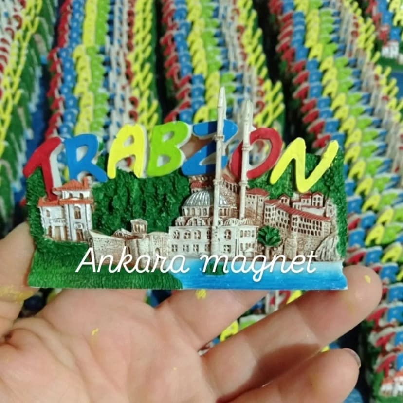 Trabzon temalı magnet yakın çekim