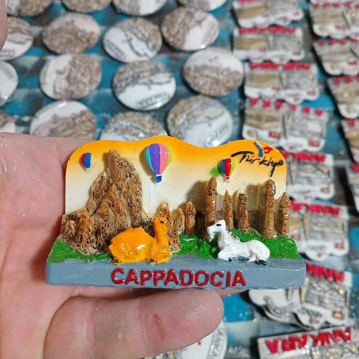 Kapadokya temalı el yapımı magnet