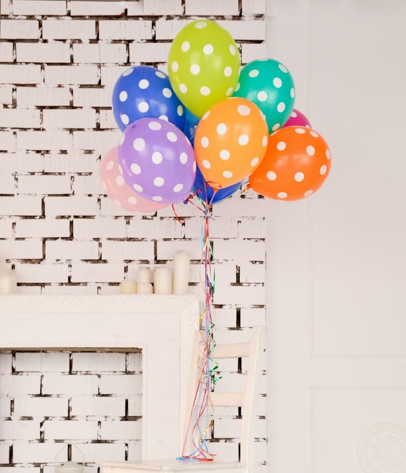 Puantiyeli parti balonları (temsili görsel)