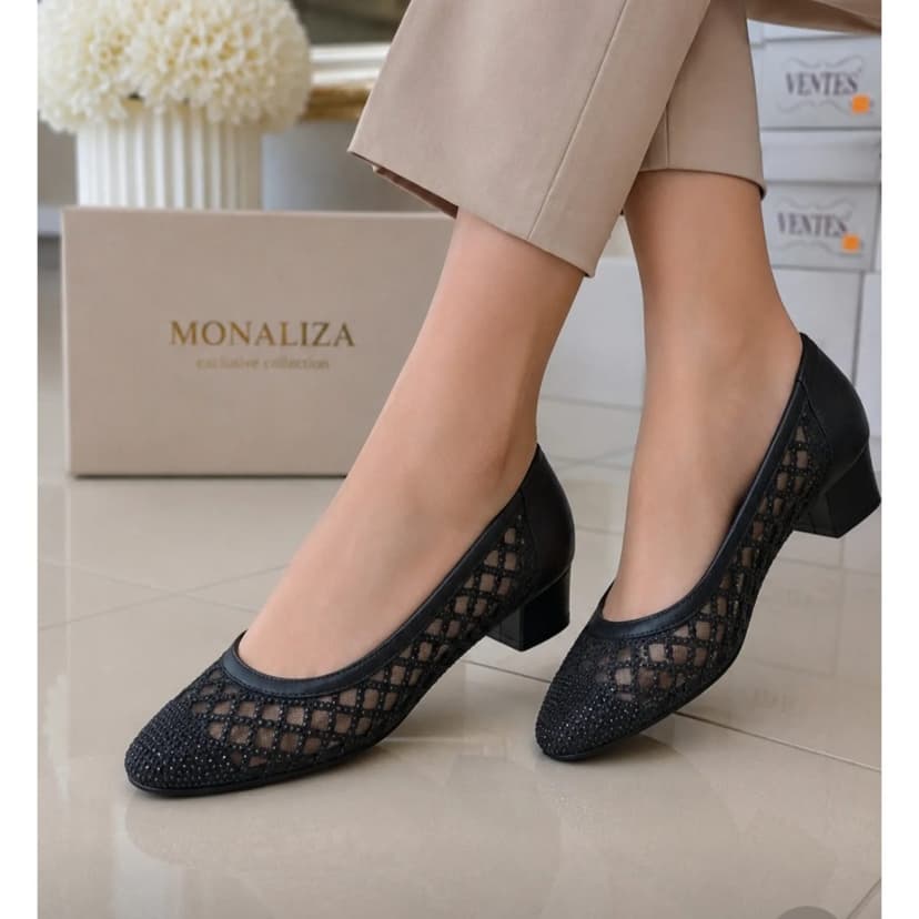 Monaliza koleksiyonu topuklu ayakkabı