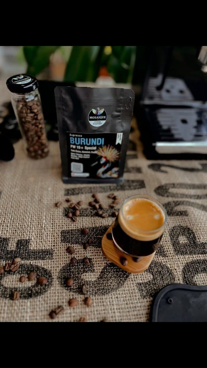 Burundi harmanından hazırlanan espresso
