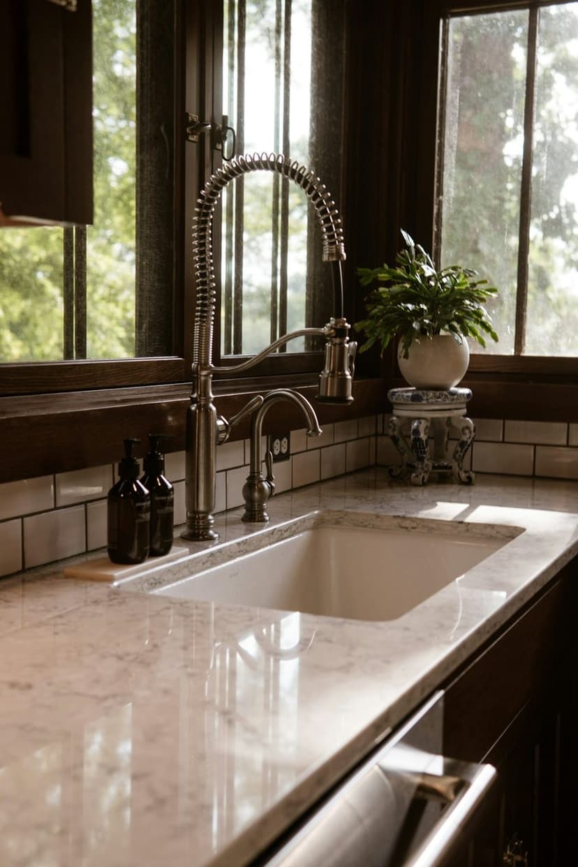 Mermer tezgah ve lavabo uygulaması (temsili görsel)