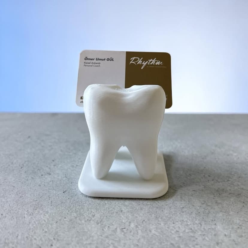 Diş figürlü 3D baskı kartlık