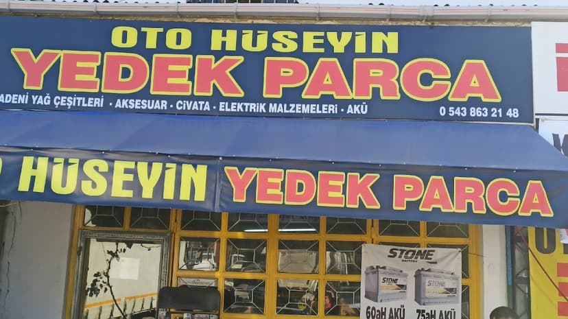 Tabela: madeni yağ çeşitleri, aksesuar, cıvata, elektrik malzemeleri, akü