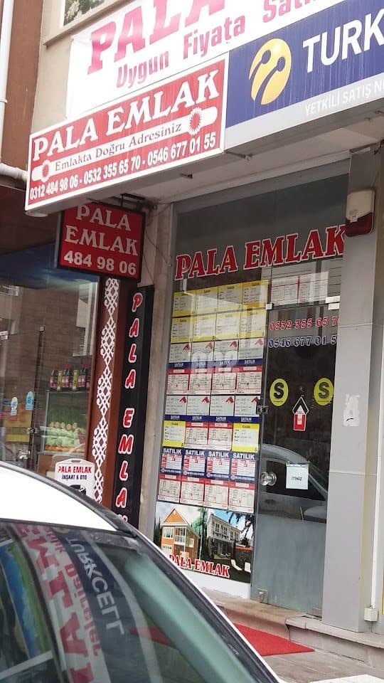 Pala Emlak ofis cephesi ve tabelası