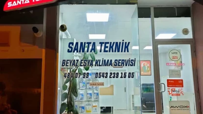 Santa Teknik vitrini — Beyaz Eşya & Klima Servisi