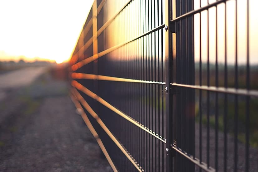 Panel çit ve çevre güvenlik sistemi (temsili görsel)