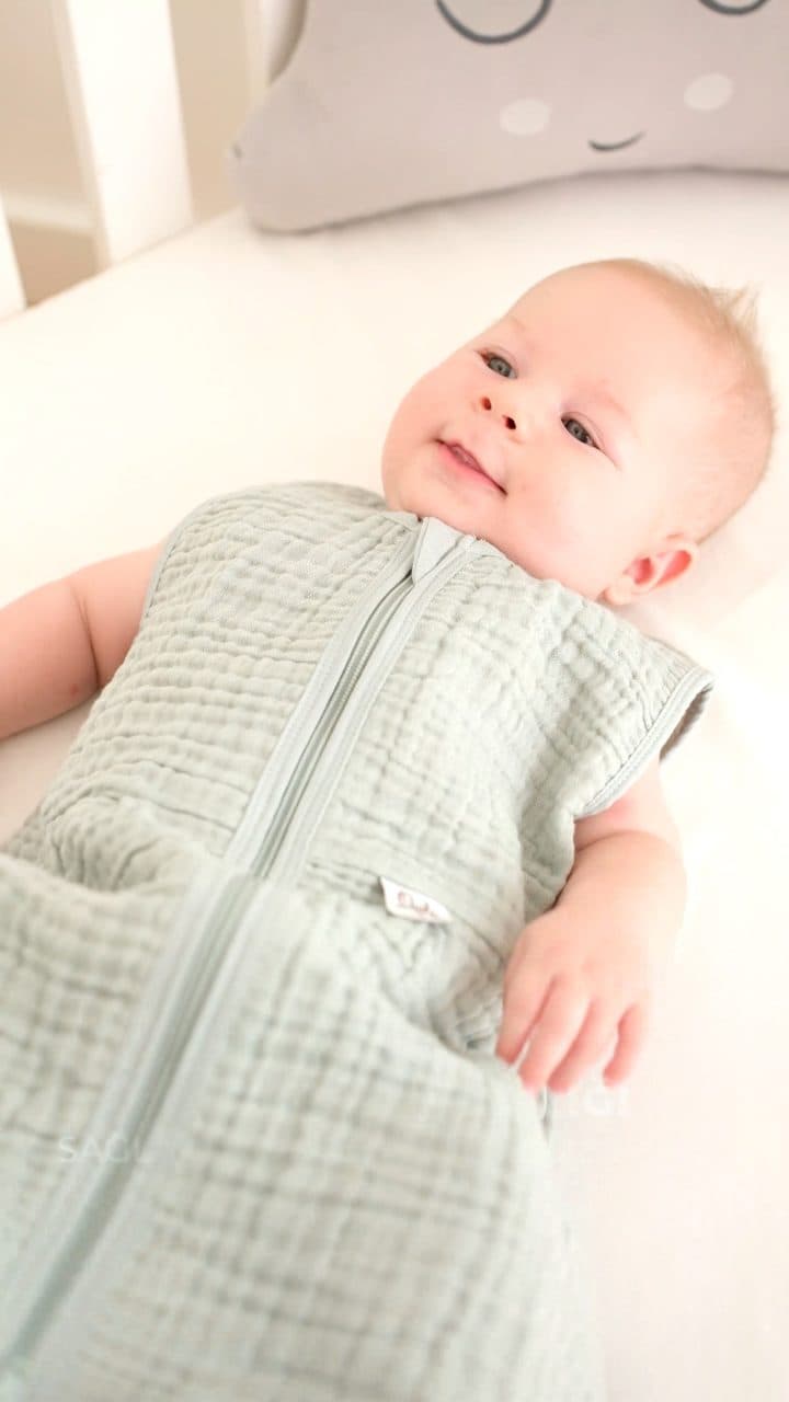 Owli müslin bebek uyku tulumu