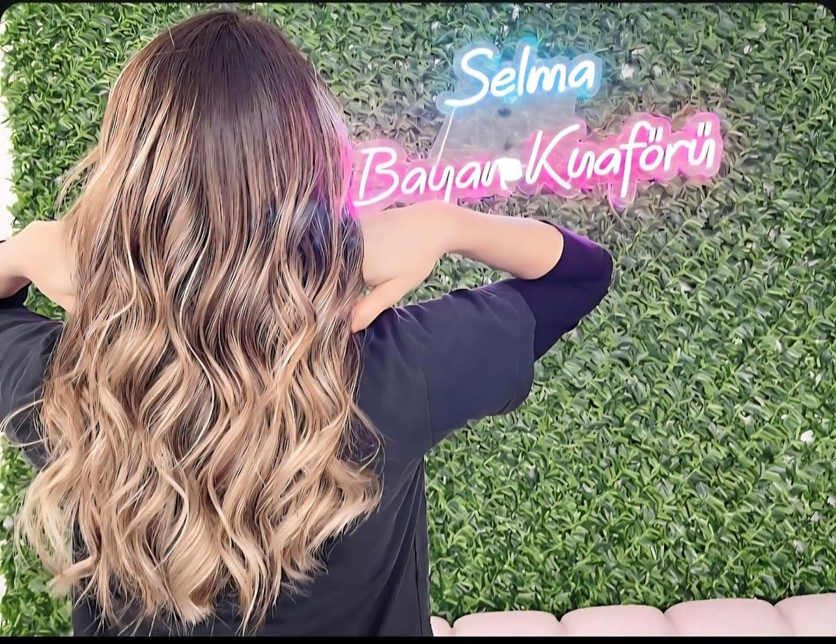Selma Bayan Kuaförü — balyaj saç ve salon tabelası
