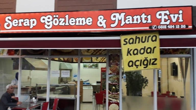 Serap Gözleme ve Mantı Evi dükkân görünümü