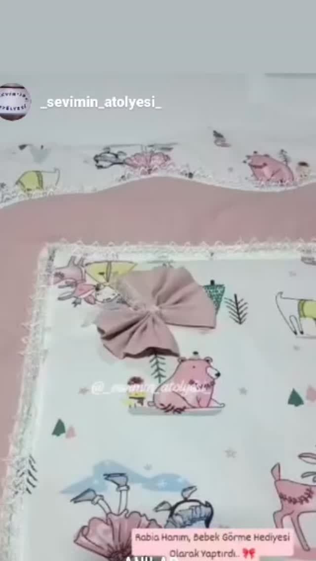 Kişiye özel bebek nevresim takımı