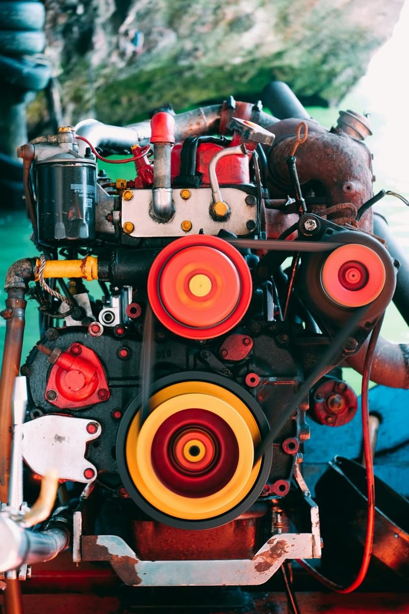 Dizel motor detayı (temsili görsel)
