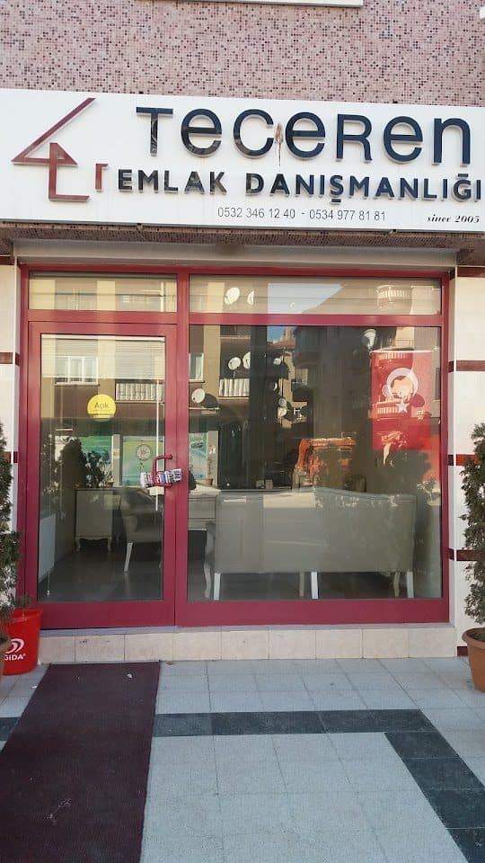 Teceren Emlak Danışmanlığı ofis cephesi ve tabelası