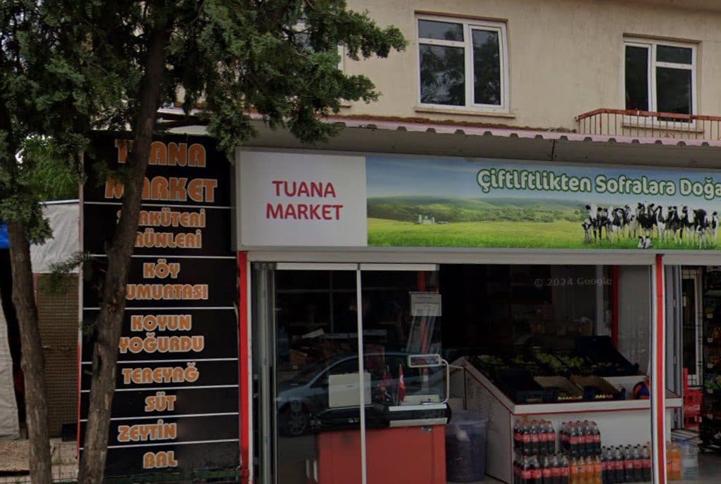 Tuana Market dükkân görünümü (Google Street View)