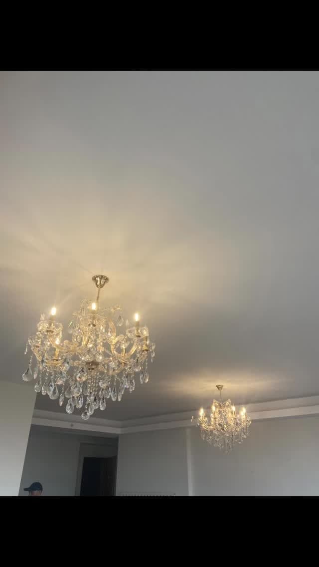 Salon için kristal avize