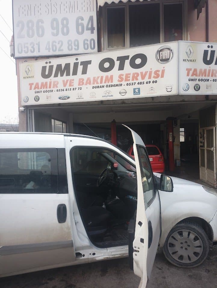 Ümit Oto Tamir ve Bakım Servisi dükkân ve tabela görünümü