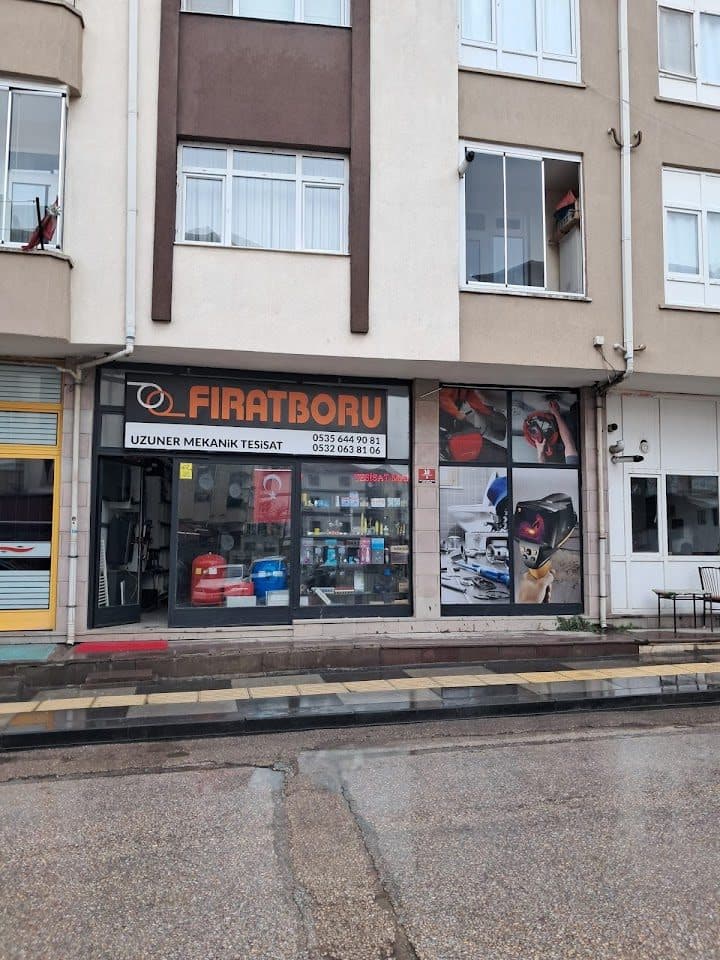 Uzuner Mekanik Tesisat dükkân cephesi — Şafak Mahallesi, Gölbaşı