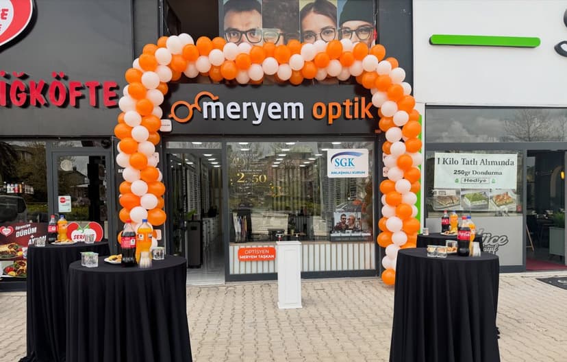 İşletme açılışı kurumsal organizasyonu (balon kemeri)