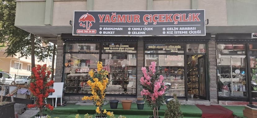 Yağmur Çiçekçilik dükkân görünümü