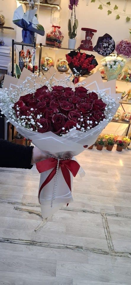 Kırmızı gül buketi