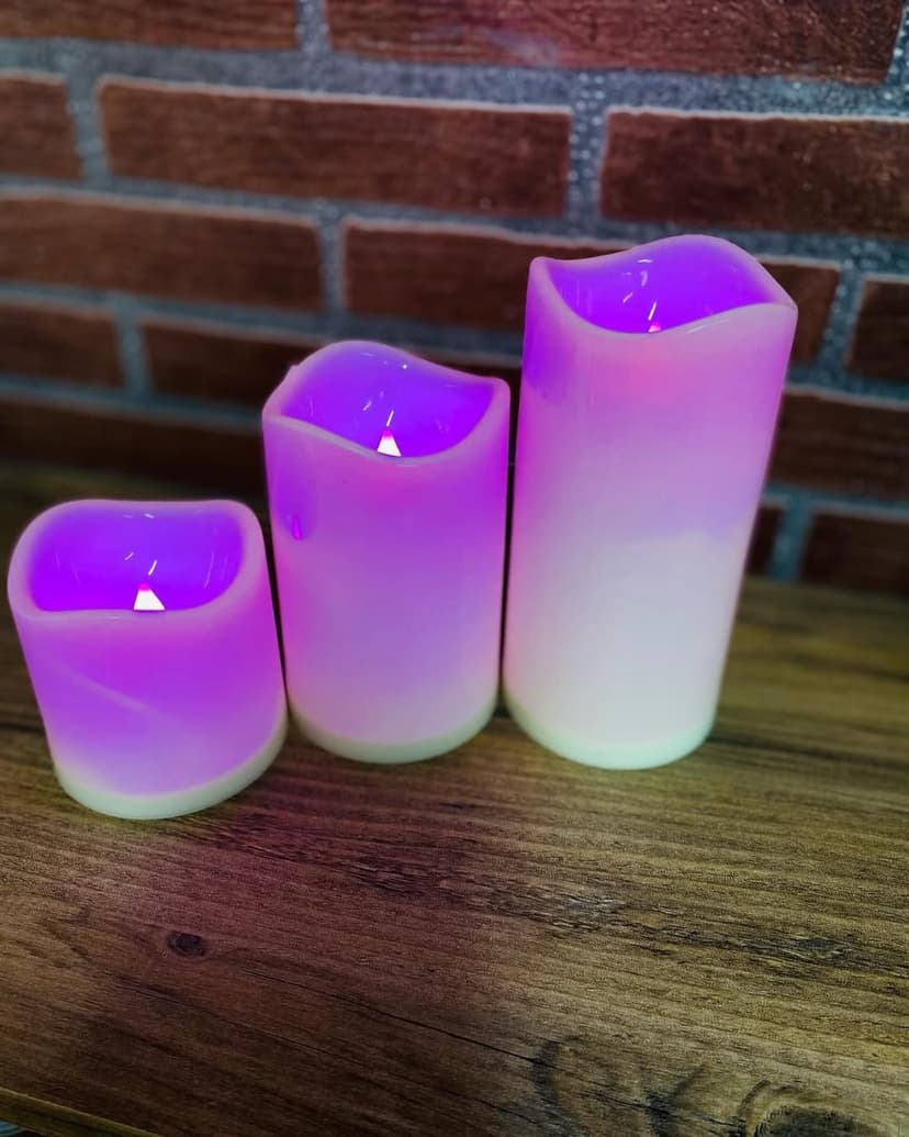 LED dekoratif mum seti