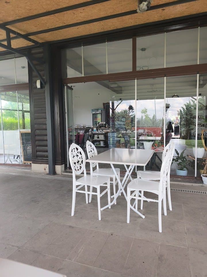 Park içindeki bahçe oturma alanı