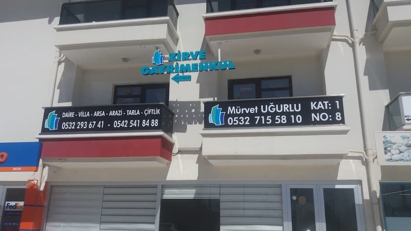 Bina tabelası: daire, villa, arsa, arazi, tarla, çiftlik