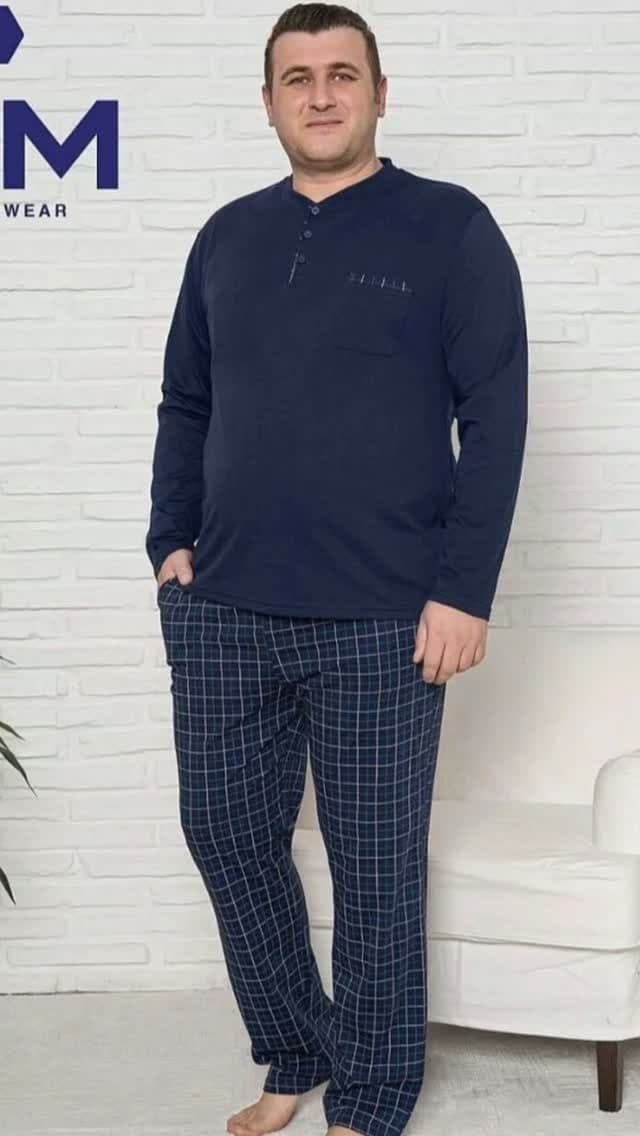 Erkek büyük beden ev giyimi takımı
