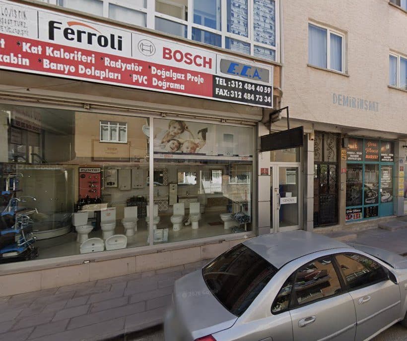 AK-TES Doğalgaz Tesisat dükkân görünümü (Google Street View)