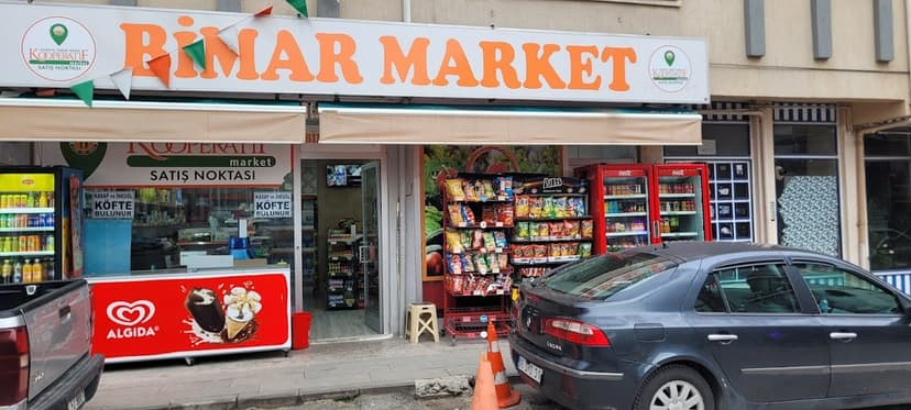 Bimar Market dükkân görünümü ve tabelası