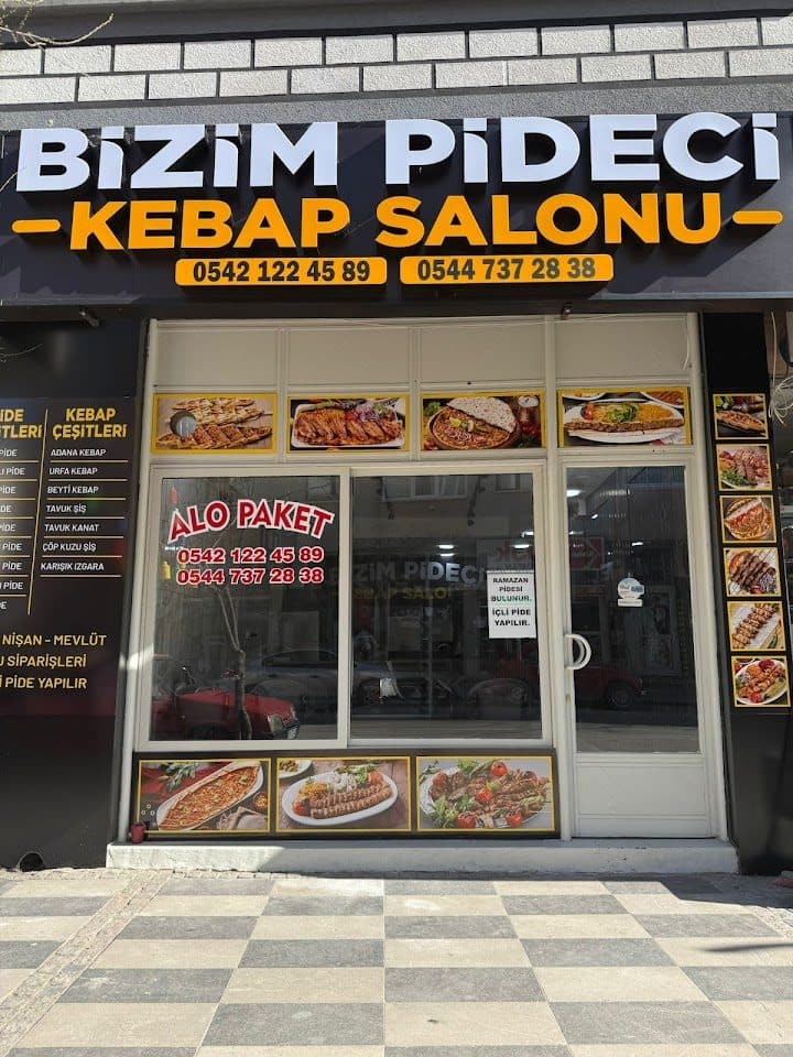 Bizim Pideci Kebap Salonu dükkan görünümü