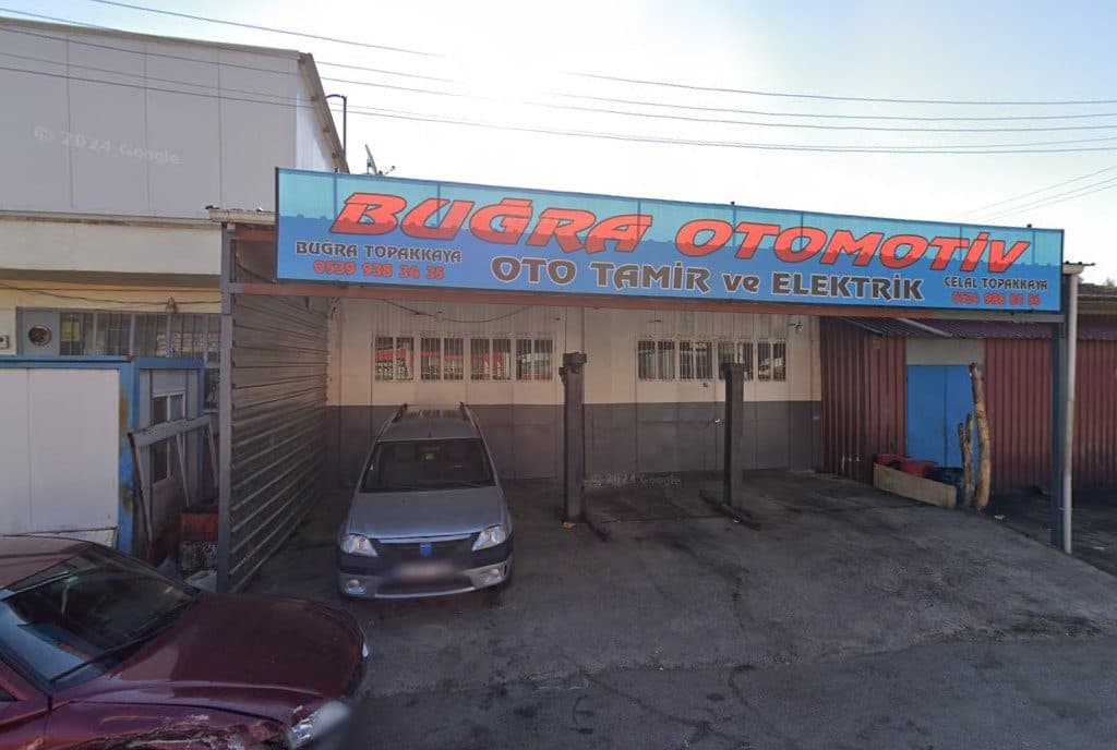 Buğra Otomotiv dükkân görünümü (Google Street View)